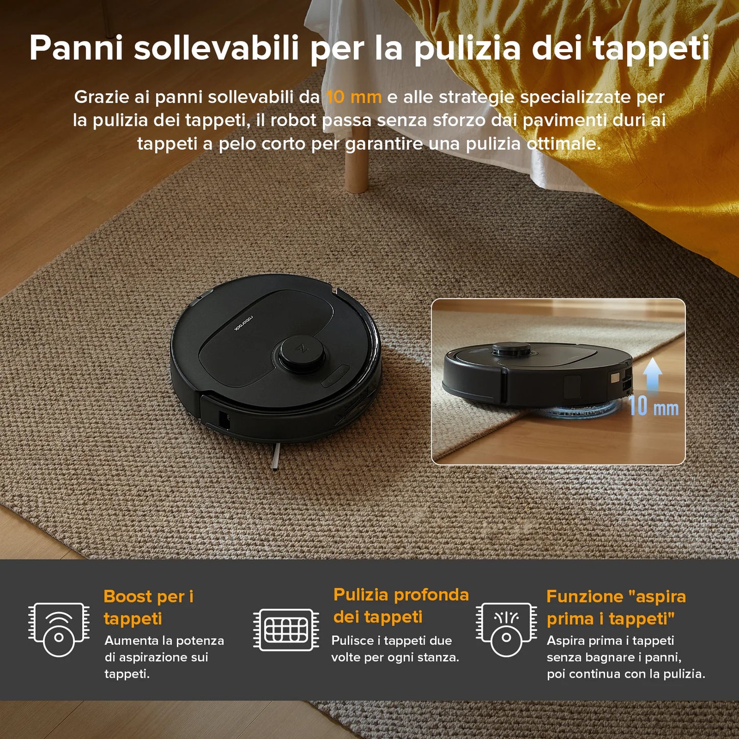 MaxClean - Robot aspirapolvere 3 in 1 | Ultra Tecnologia 6D
