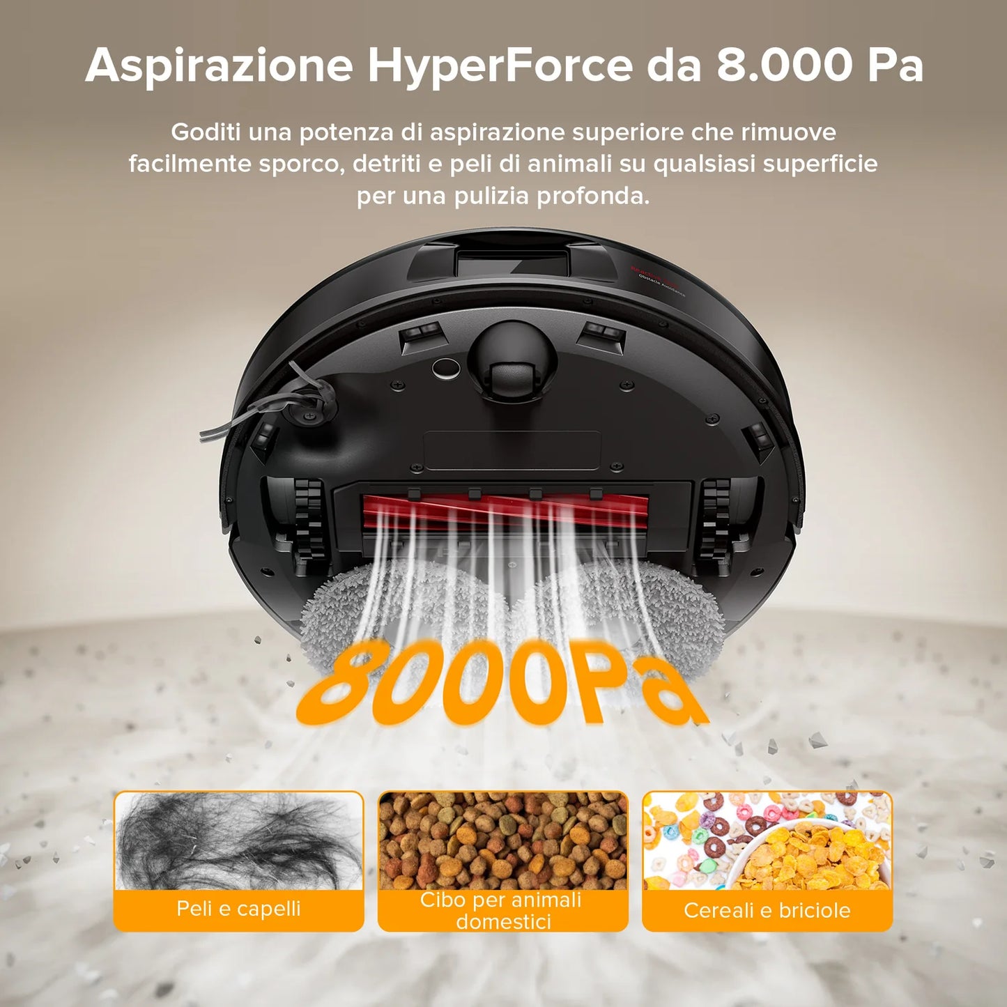 MaxClean - Robot aspirapolvere 3 in 1 | Ultra Tecnologia 6D