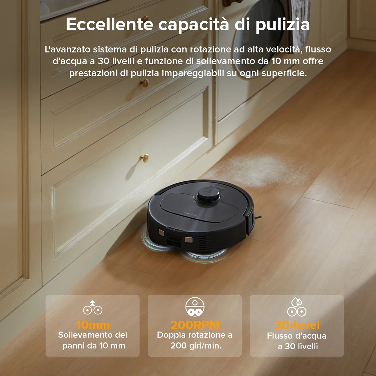 MaxClean - Robot aspirapolvere 3 in 1 | Ultra Tecnologia 6D