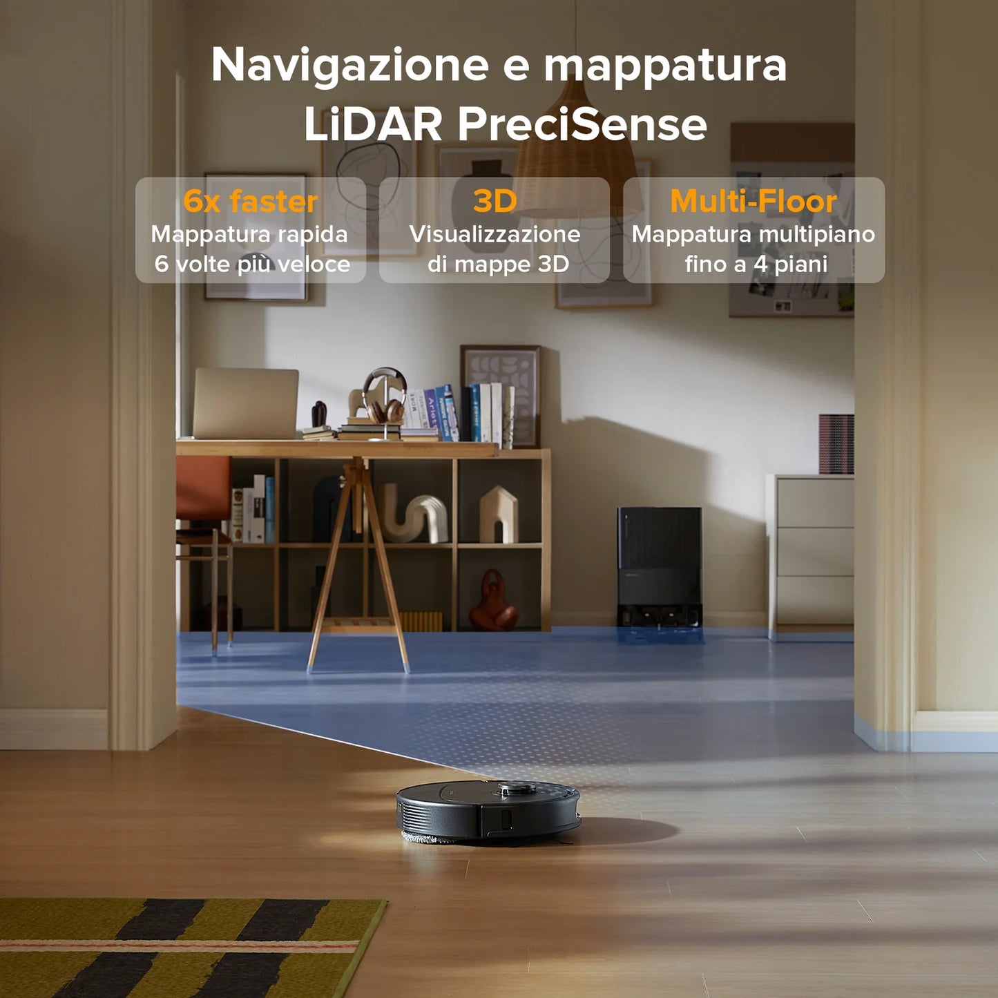 MaxClean - Robot aspirapolvere 3 in 1 | Ultra Tecnologia 6D